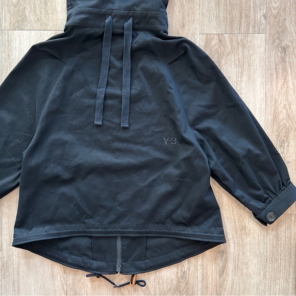 Vintage FW09 Adidas Y-3 Yohji Yamamoto Womens Hooded Twill Anorak Jacket - Sz M - Picture 5 of 7